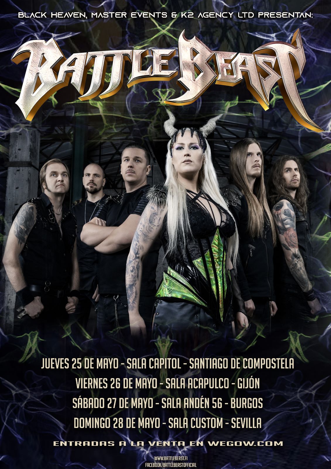 Battle Beast anuncian gira por España en Mayo de 2023